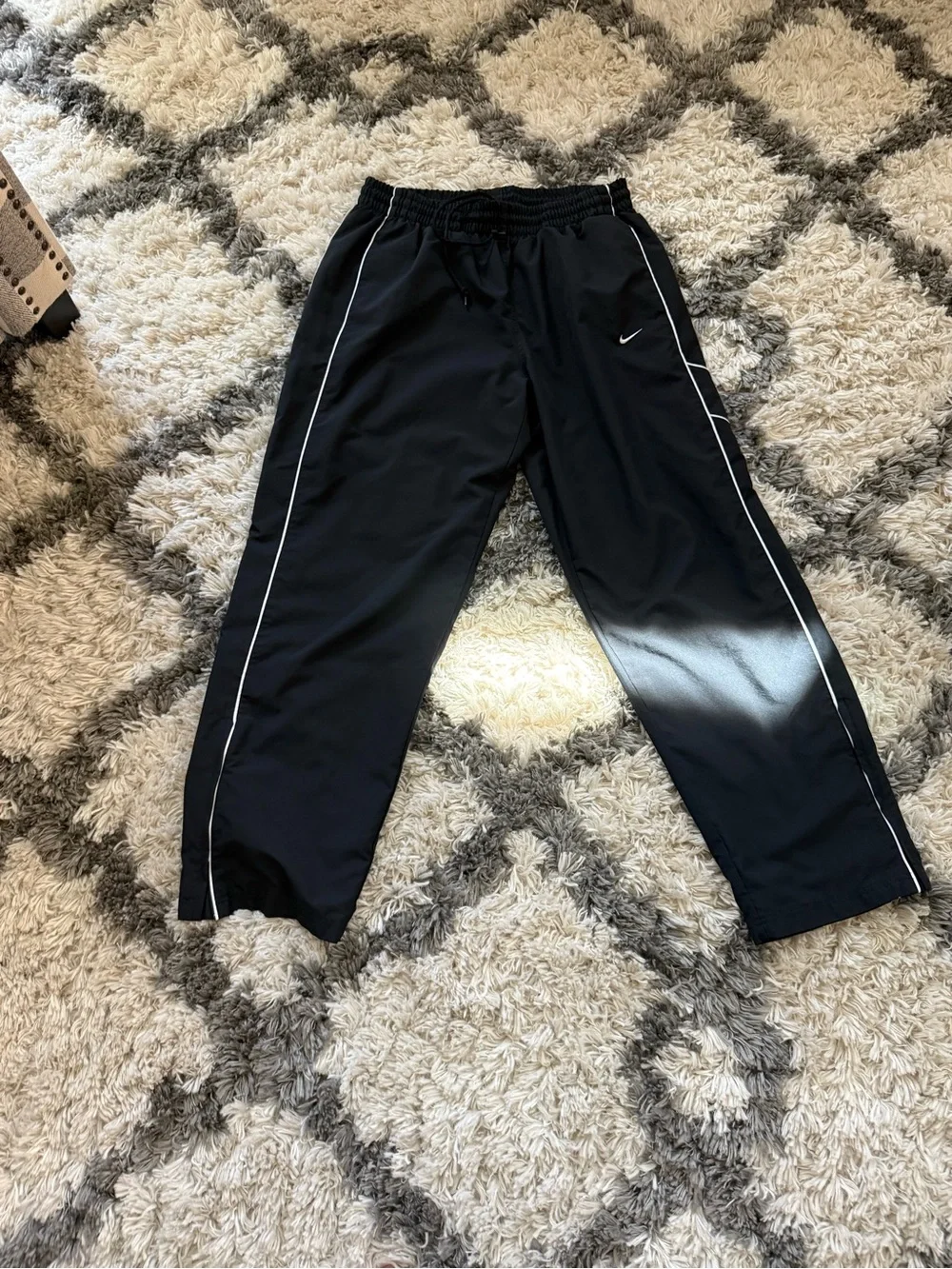 Men’s Vintage Y2K black Nike full-zip windbreaker track jacket and pants